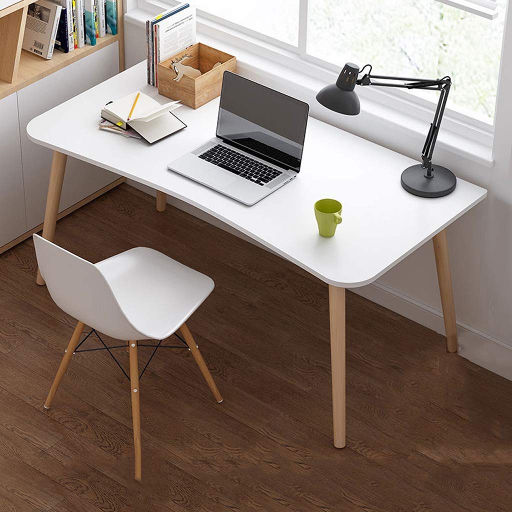 ZLYMYDesktop Computer Desk/Scandinavian Home Study Desk/Office Study Desk/PC Laptop Desk/Workstation/Dining Gaming Table for Home/Meeting Room Desk/Kitchen Dining Table/Bathroom Dresser