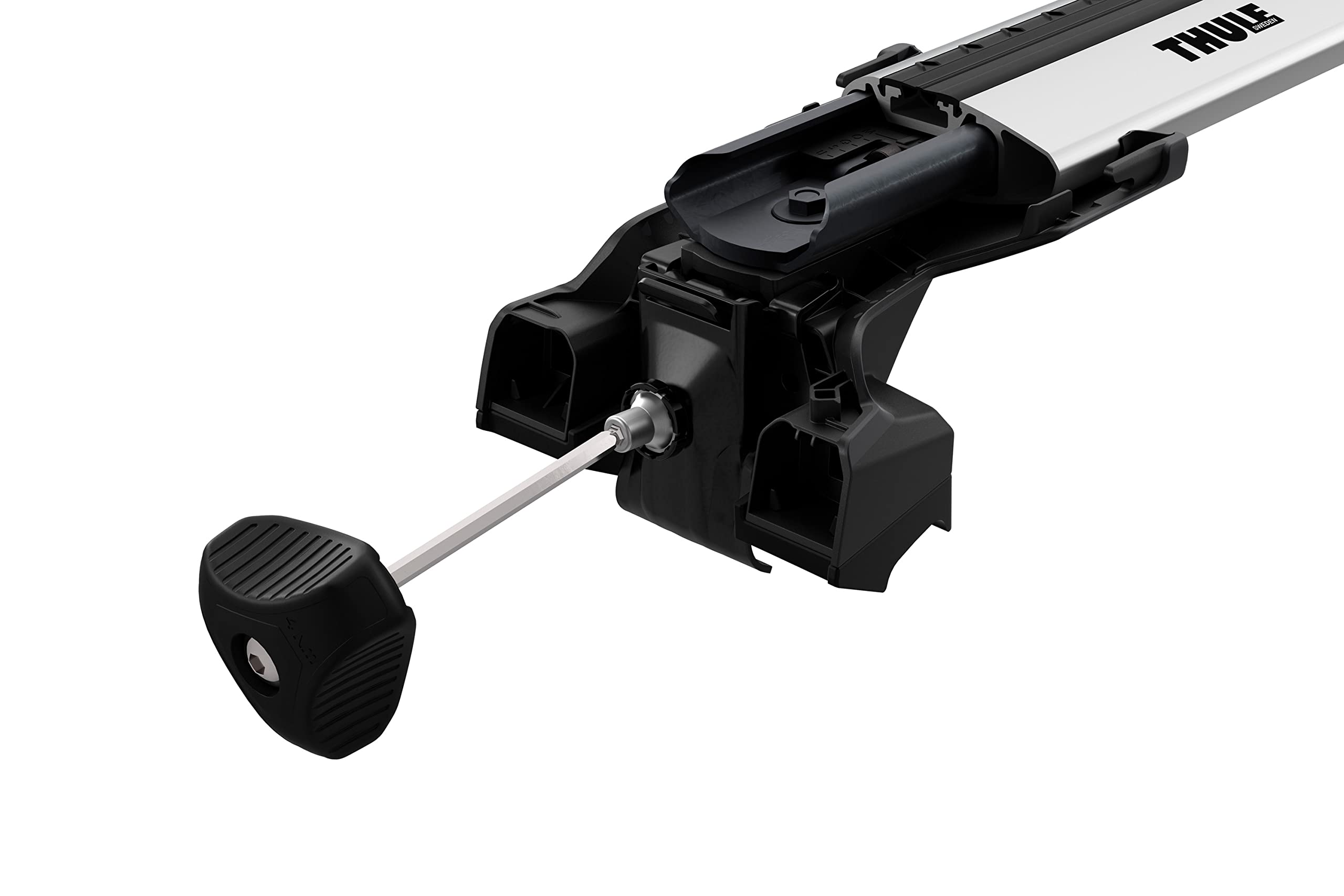 Thule Base para Barras de Techo para vehículos con raíles empotrables compatibles con el Sistema de Barras de Techo Thule Edge