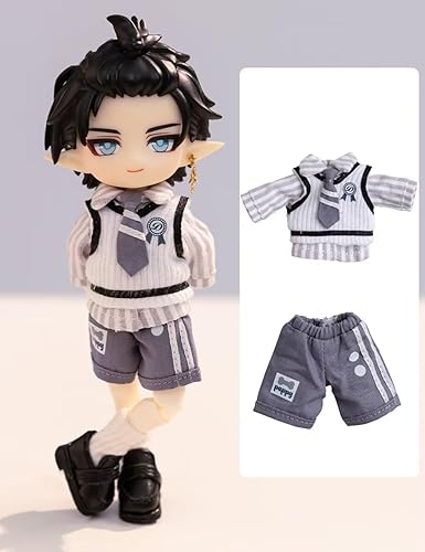 YMY Ob11 - Juego de ropa de muñeca con estilo animal a escala 112