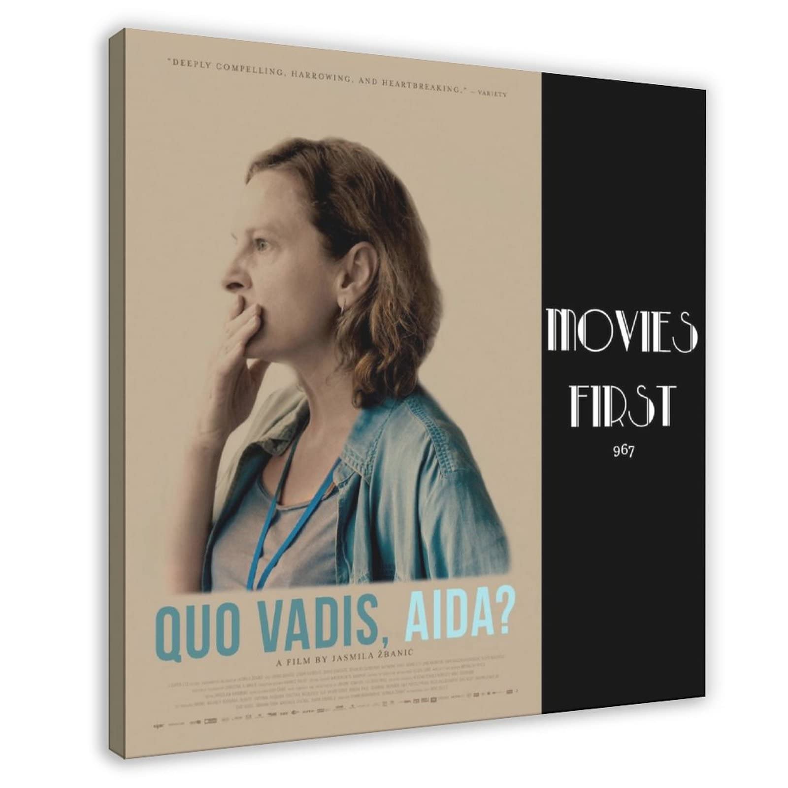 FISH DRAGATE Quo Vadis, Aida Movie Poster 2 Canvas Poster Wall Art Decor Print Picture Paintings for Living Room Bedroom Decoration Frame-style 28x28inch(70x70cm)