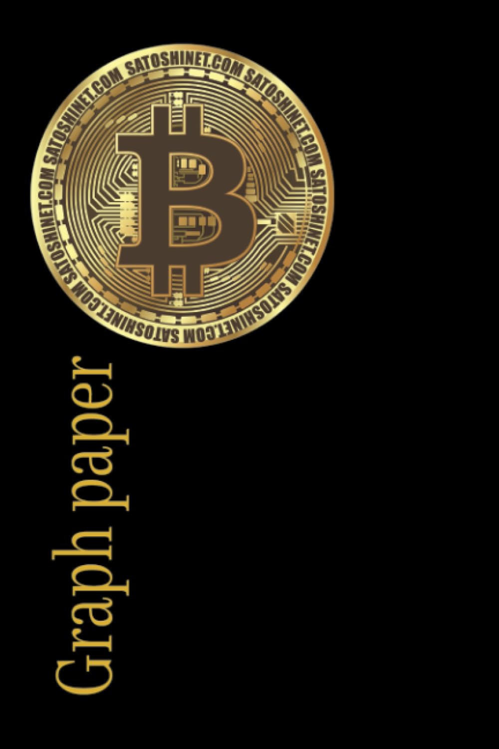 Graph Paper Bitcoin-inspired for cryptocurrency lovers. 8.5x11, 120pg 5x5