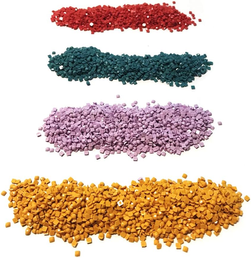 Diamond Painting Accessories Square Diamonds, 20 Colors DIY Bead Replacement for Missing Drills of 5D Diamond Painting Kits Cross Stitch Rhinestone Embroidery