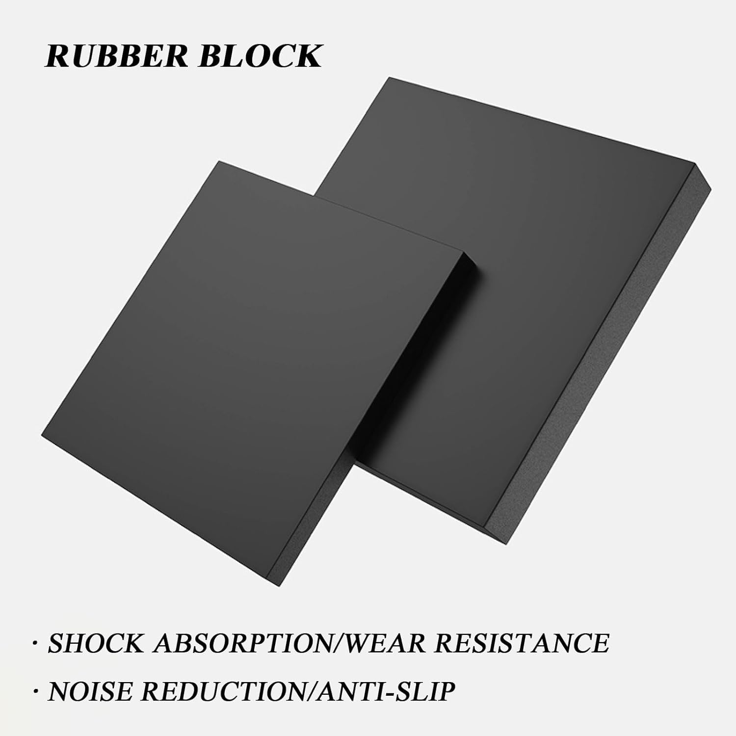 Almohadillas Protectoras para Muebles 4 Almohadillas de Goma Maciza for Banco de Trabajo de joyero(100 * 50 * 40mm)