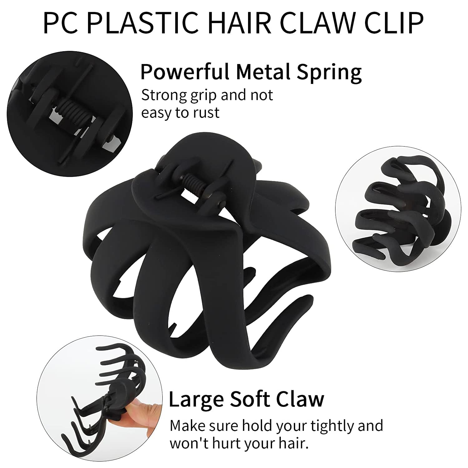 YESENLE 4PCS Hair Claw Clips - Image 3