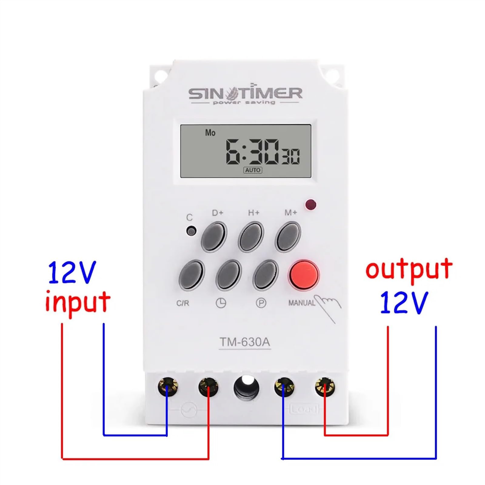 Mini Interruptor Temporizador CA de 30 amperios, 12 V CC, 7 días, relé de Tiempo programable de 24 Horas