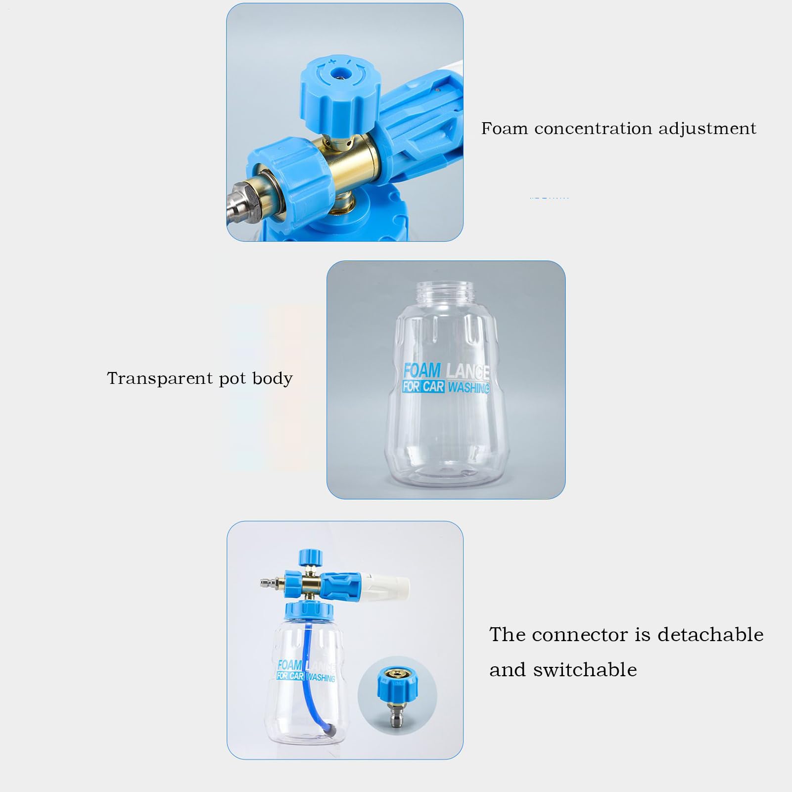 Detergente in schiuma per lavaggio auto - spruzzatore manuale pompa 1l, bottiglia di schiuma a pressione per irrigazione giardino, bagno per animali domestici e lavaggio auto