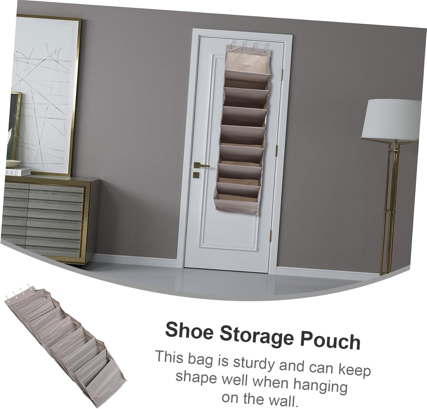 ULTECHNOVO Over The Door Hanging Storage Organizer Wall Storage Bag for Shoes Accessories and Essentials Lightweight Space Saving Design for Home Organization