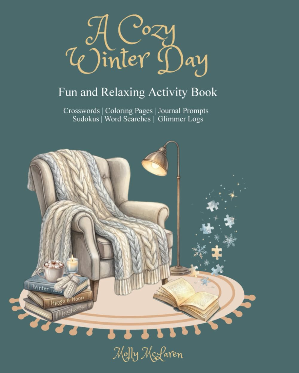 A Cozy Winter Day: Fun and Relaxing Activity Book