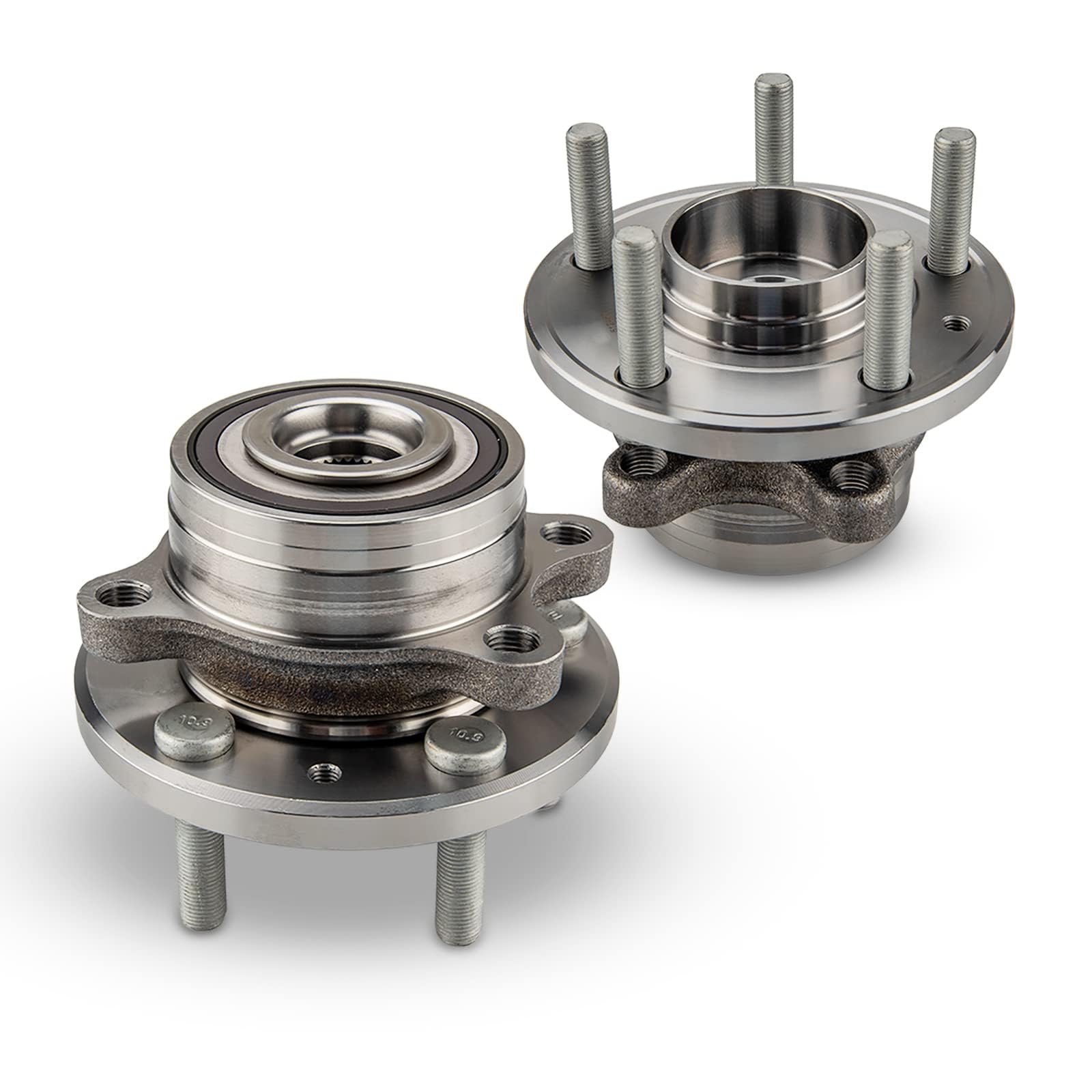 PHILTOP 512460 Front Rear Wheel Hub and Bearing Assembly 5 Lugs for Explorer 2011-2020, Police Interceptor Utility 2013-2020, 2 PCS