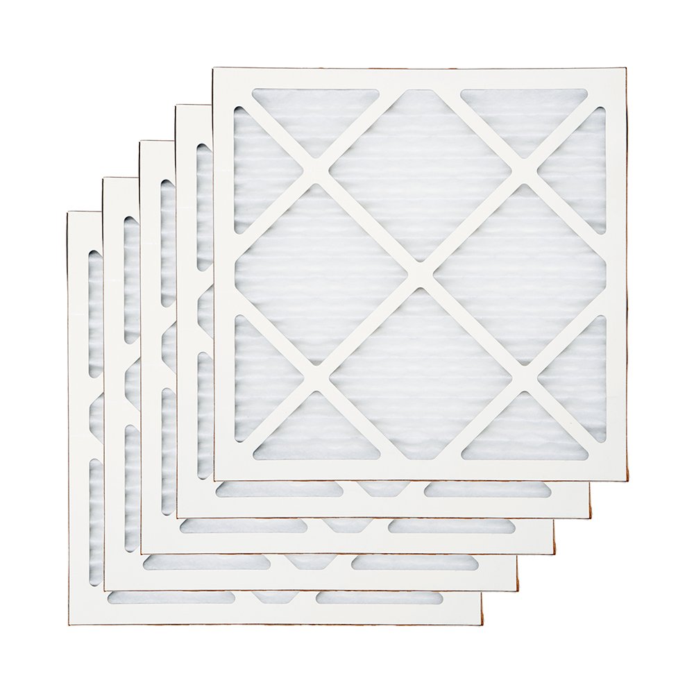 BlueDri Air Scrubber Stage 1 Protective Pre Filter for Air Purifiers Negative Air Machine, Water Damage Restoration Equipment, Construction Debris (5-Pack), White (AS-PF)