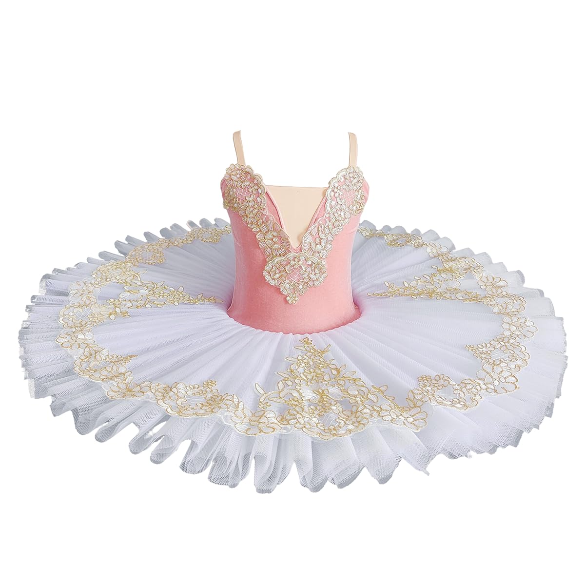 2024 Bailarín Profesional Tutú Niñas, Plato Rosa Panqueque Tutú Bailarina Vestido De Fiesta Mujeres Adultas Niña Niños Traje De Danza De Ballet