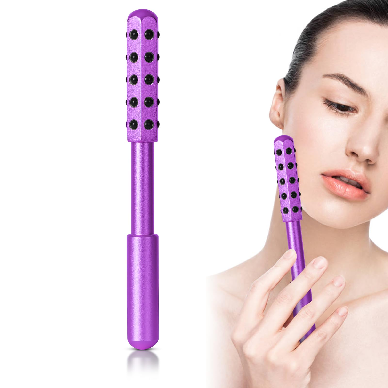Up Lifting Massaging Beauty Roller Radiance Roller 30 Germanium Stone Face Roller for Uplift and Skin Care,Uplifting Face Massager for Valentines Day