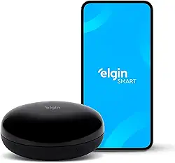Controle Remoto Universal Wifi Smart Home Elgin Compatível com os Sistemas Amazon Alexa e Google Home Vermelho