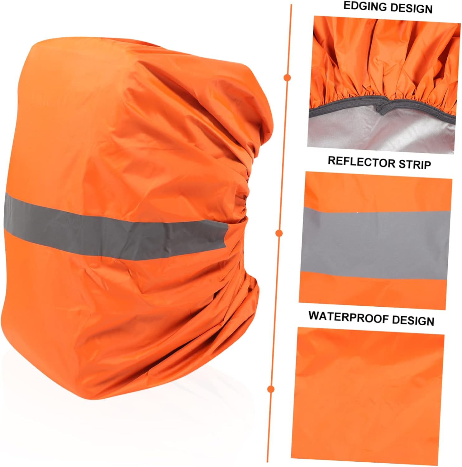 NOLITOY 3pcs Reflective Backpack Cover for Hiking Camping and Traveling High Visibility Rain with Elastic Design for Backpacks Compact and Lightweight