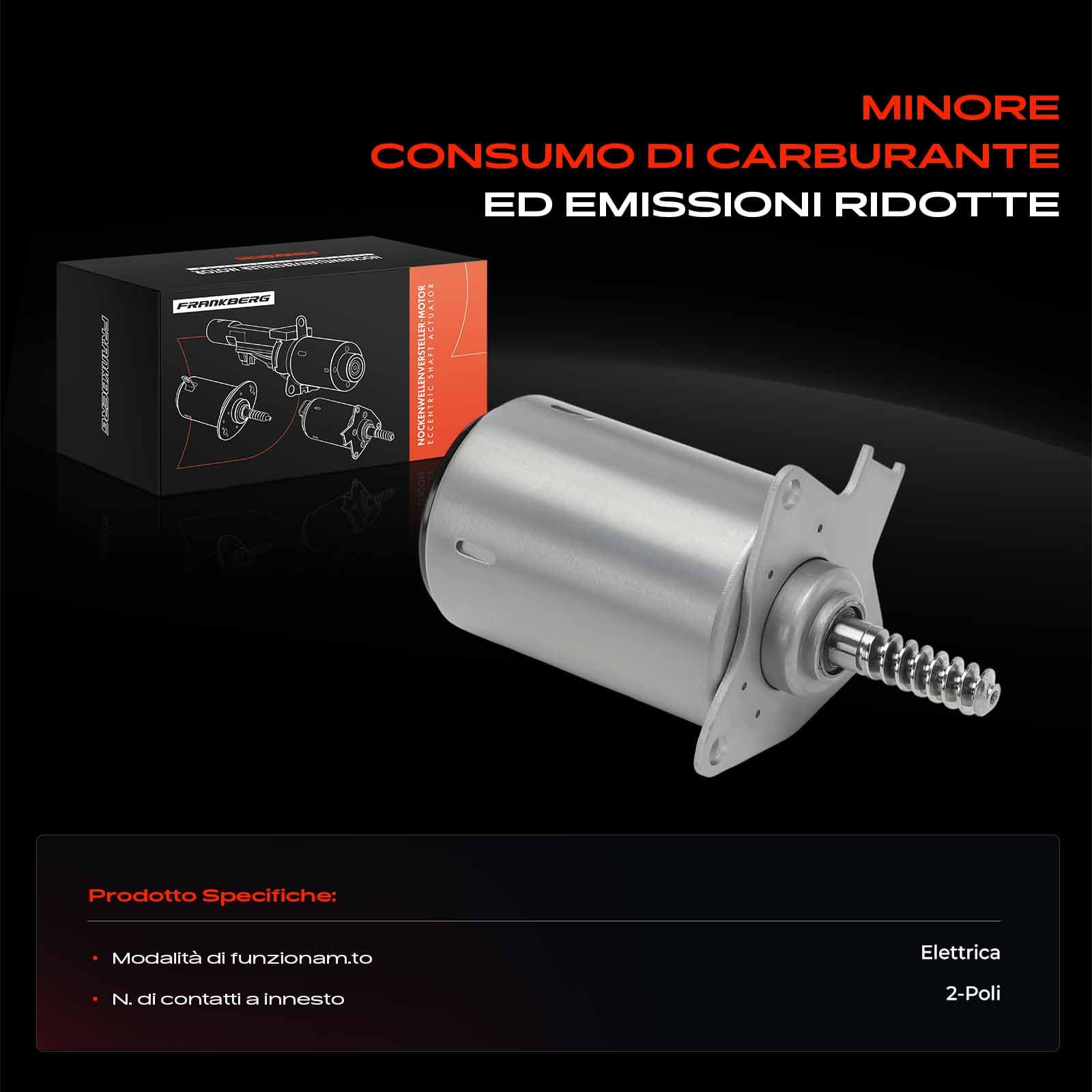 Frankberg Azionamento Albero eccentrico Benzina Compatibile con 207 CC WD 1.6L 207 WA WC 1.4L M.i.n.i R56 1.6L M.i.n.i Cabriolet R57 1.6L 207 SW WK 1.4L Replace# 11377533905