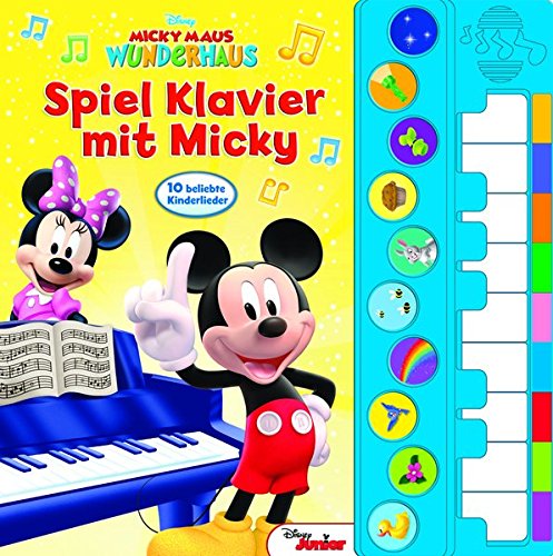 Spiel Klavier mit Micky - Disney Junior Liederbuch mit Klaviertastatur - Vor- und Nachspielfunktion Spiel Klavier mit Micky - Disney Junior Liederbuch mit Klaviertastatur - Vor- und Nachspielfunktion