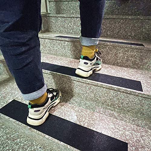 4" X 35Ft Heavy Duty Anti Slip Tape For Stairs Outdoor/Indoor Waterproof Grip Tape Safety Non Skid Roll For Stair Steps Traction Tread Staircases Non Slip Strips Black Cosimixo #TOP4