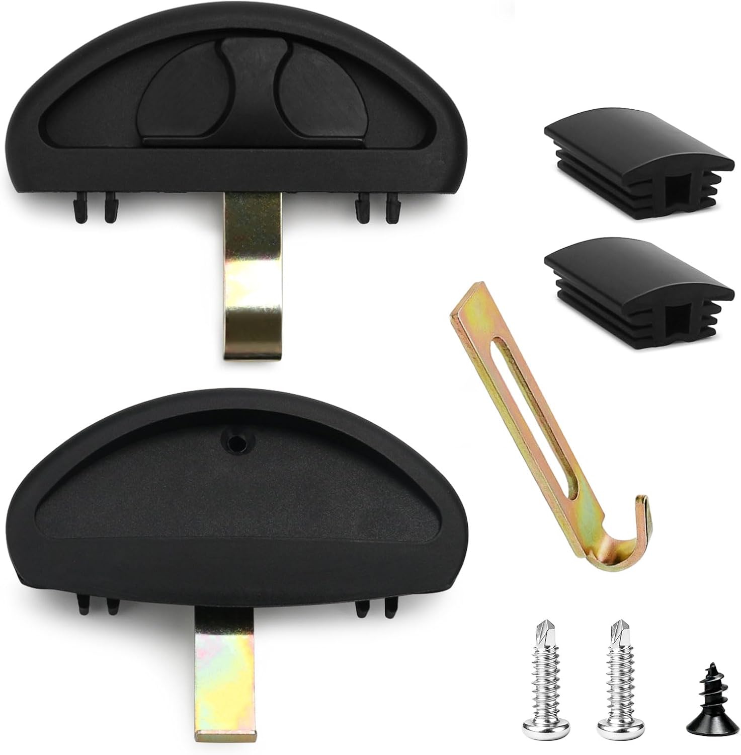 A255 Black Sliding Screen Door Latch and Pull