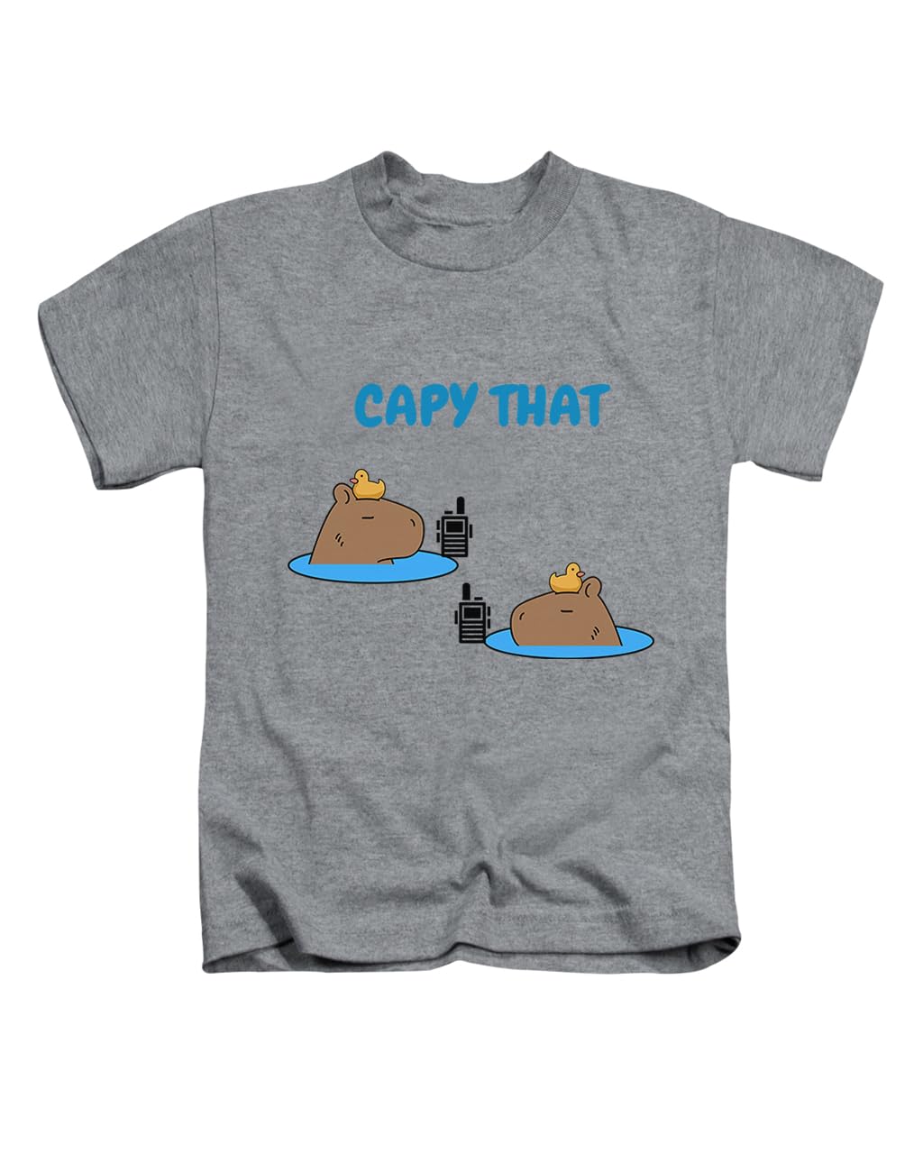 New Spirit Original Unisex Heather Grey Capy That Capybara Meme Novelty Animal Silly Weird Joke Tee T-Shirt Funny T Shirt Top