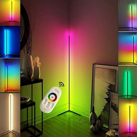 Amazon Co Jp Lvyuan フロアライトフロアランプ 間接照明 おしゃれ スタンドライト Rgb 変色 Led フロアスタンド リモコン 創意 北欧 和風 寝室 居間用 おしゃれ 床置き 女優ライト Led かんせつ照明 おしゃれ スタンド Rgb 調光 調色 高さ142cm ホーム キッチン