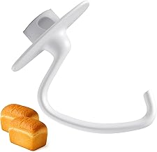 K45DH Coated Dough Hook Compatible with Kitchen-Aid Mixer, Bread Hook Attachment for Kitchen Aid K45 K45SS KSM90 KSM150 Tilt-Head Stand Mixers, 4.5/5.0 Quart Bowl