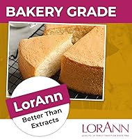 Vista 4 de LorAnn. Emulsión de vainilla de mantequilla para panadería, botella de 4 onzas.
