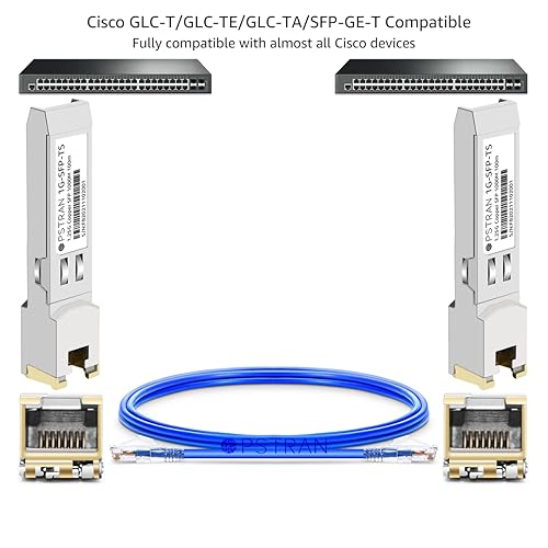 Vista 98 de Módulo óptico del transmisor-receptor de 1000BASE-SX SFP compatible con Cisco GLC-SX-MMD GLC-SX-MM SFP-GE-S GLC-SX-MM-RGD 850nm 1,804.5 ft DDM For