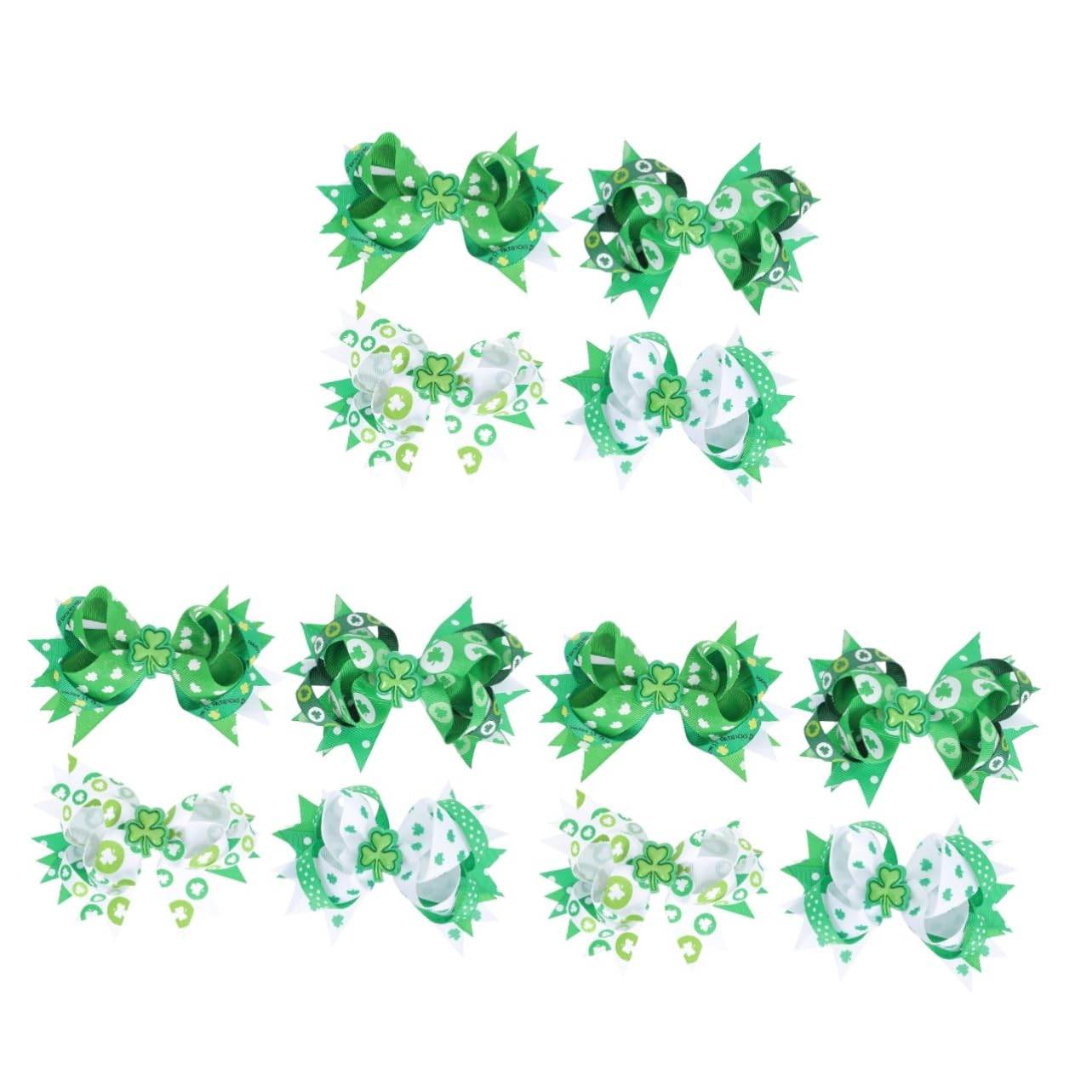 MAGICLULU 12piezas Pasadores Decorativos De De Día De San Horquillas De Cinta Verde Adultos Accesorios De Fiesta