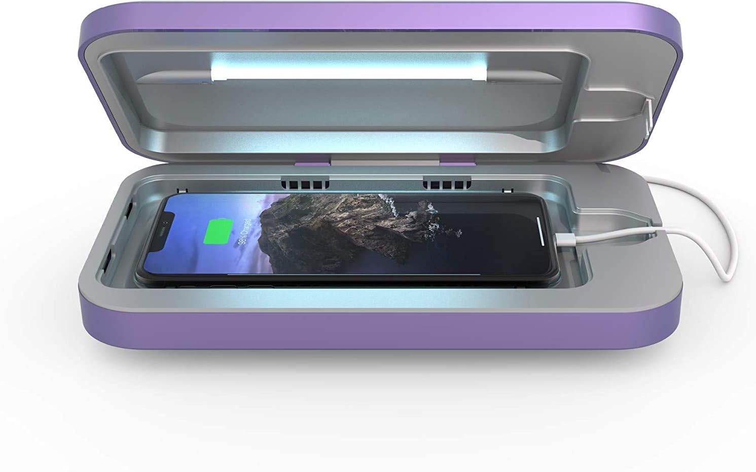 PhoneSoap 3 UV Smartphone Sanitizer & Universal Charger | Patented & Clinically Proven UV Light Disinfector | (Periwinkle)