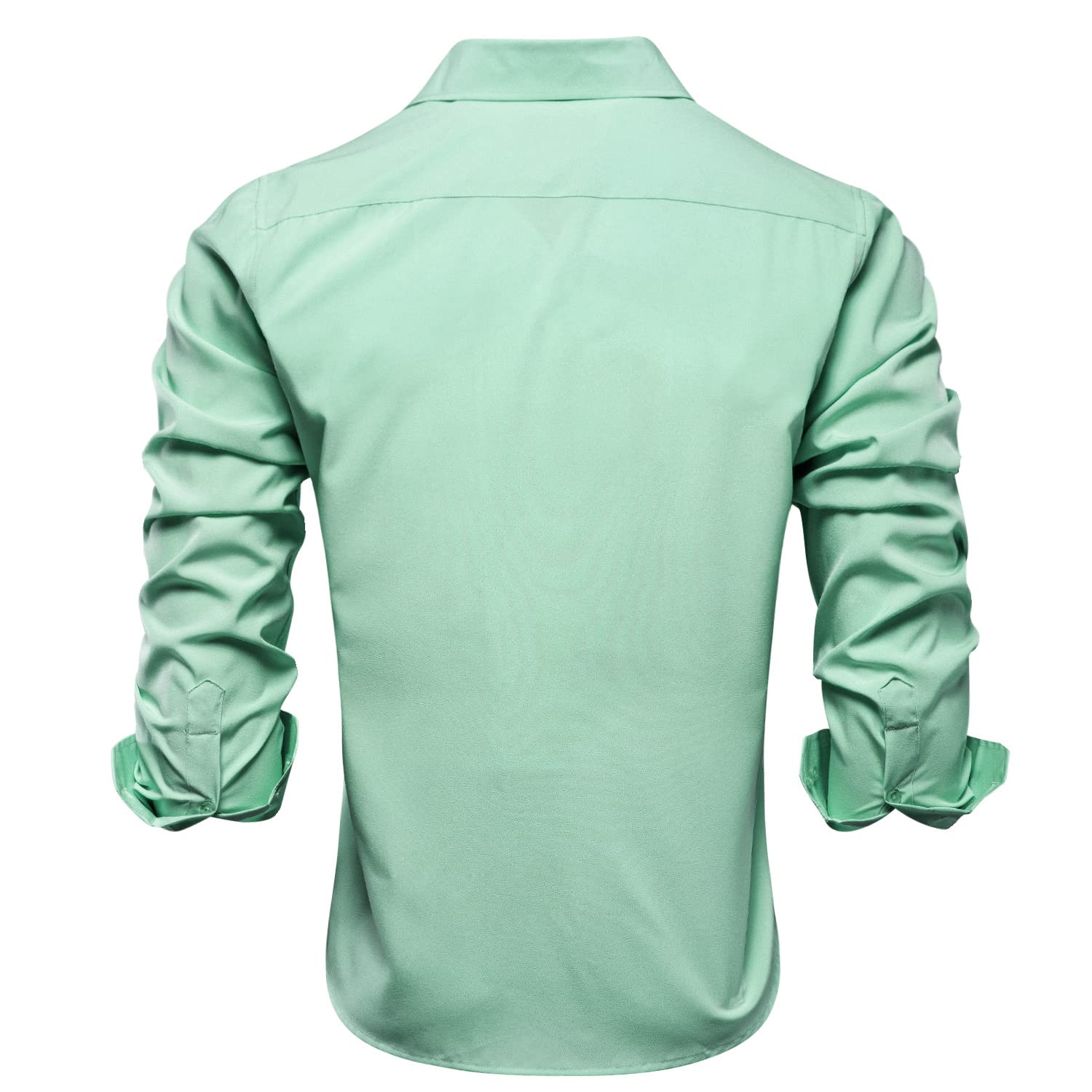 Snapklik.com : Light Green Mens Dress Shirts Stretch Long Sleeve Button  Down Wrinkle Free Casual Formal Dress Shirts For Men