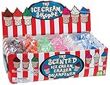 Raymond Geddes Ice Cream Shoppe Scented Erasers For Kids & Sharpener (Pack of 24)
