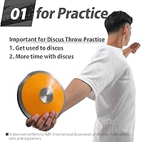 Vista 3 de Disco para práctica de nylon, pista y campo de lanzamiento de disco 2.2 lbs 3.3 lbs 3.9 lbs 4.4 lbs 5.0 lbs 5.5 lbs 5.5 lbs