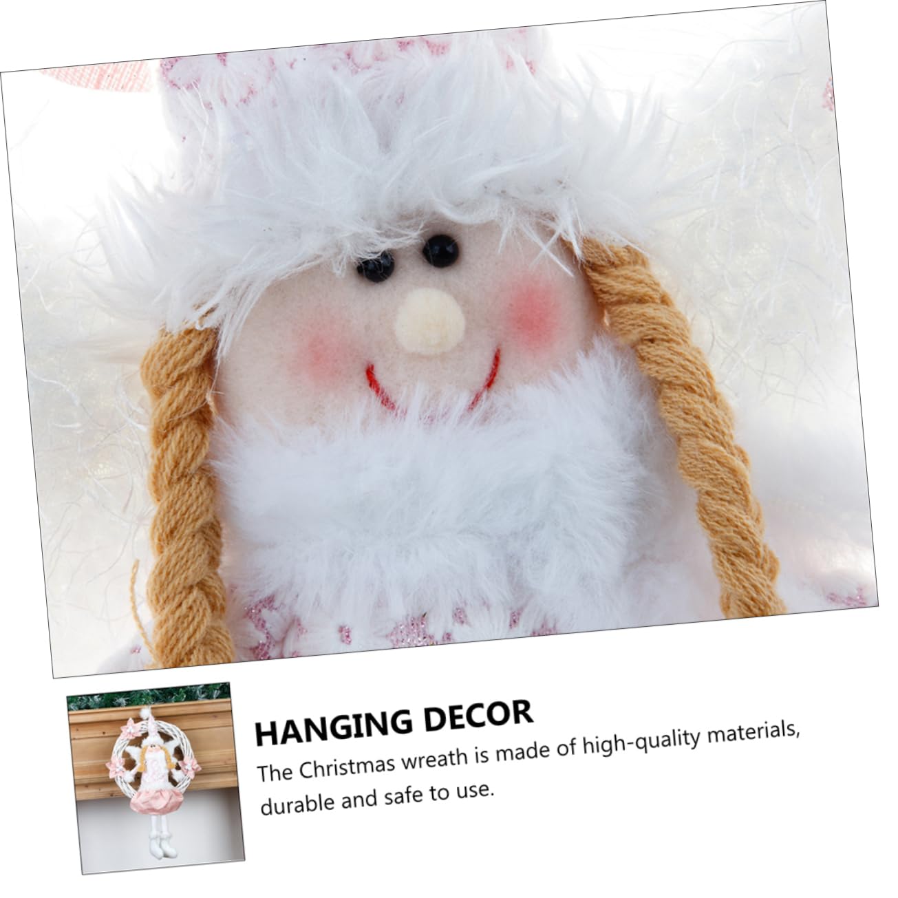 Colgante Ángel para Decoración Navideña Navideña para Colgar Puerta o Pared De Fiesta