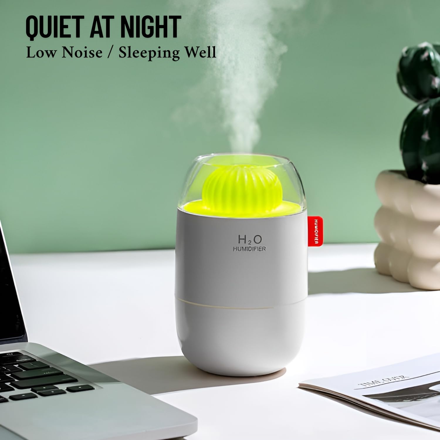 SKYTONE Humidifire for Room Moisture, Aroma Diffuser for Home, Mist Maker, Cool Mist Humidifier, 3-Colour Light, Ultrasonic Essential Oil Diffuser Electric 4