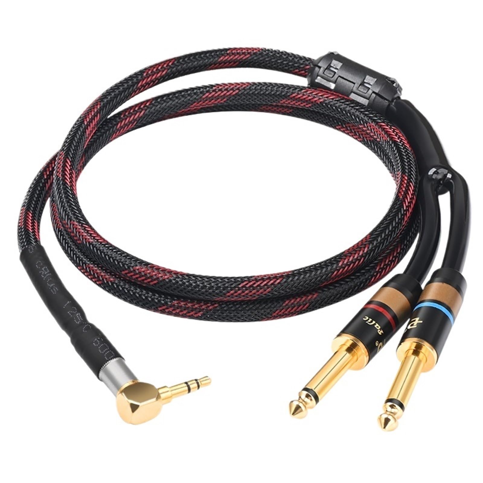 Kabel audio HiFi 3,5 mm do podwójnego 6,5 mm Premium Mono 6,5 do 3,5 mm stereo jack do wzmacniacza miksującego (3 m)