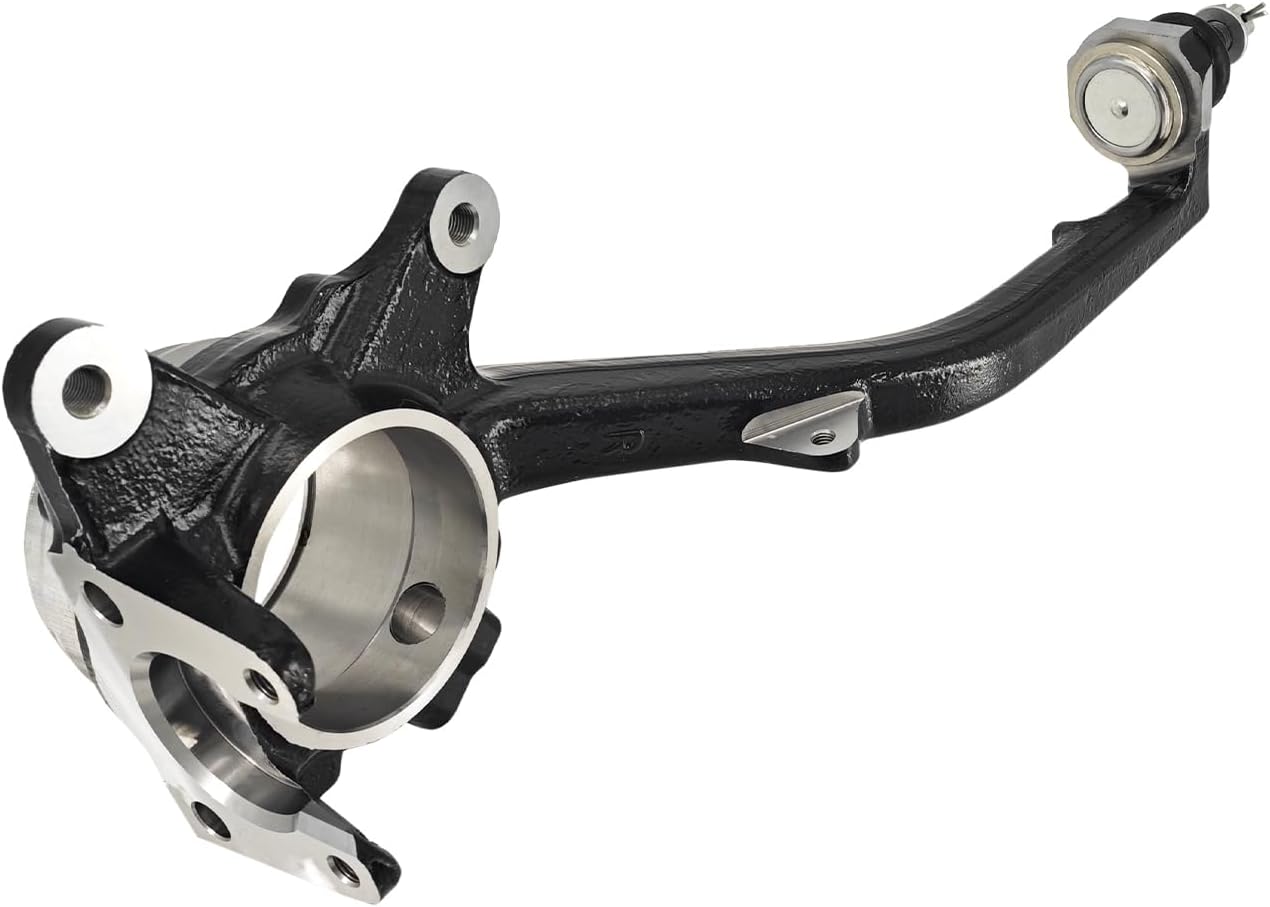 Front Right Wheel Steering Knuckle 43201-34030 Passenger Side Spindle Knuckle Compatible with Toyota Sequoia 2004-2007, Compatible with Toyota Tundra 2004-2006, Replaces 4320134030