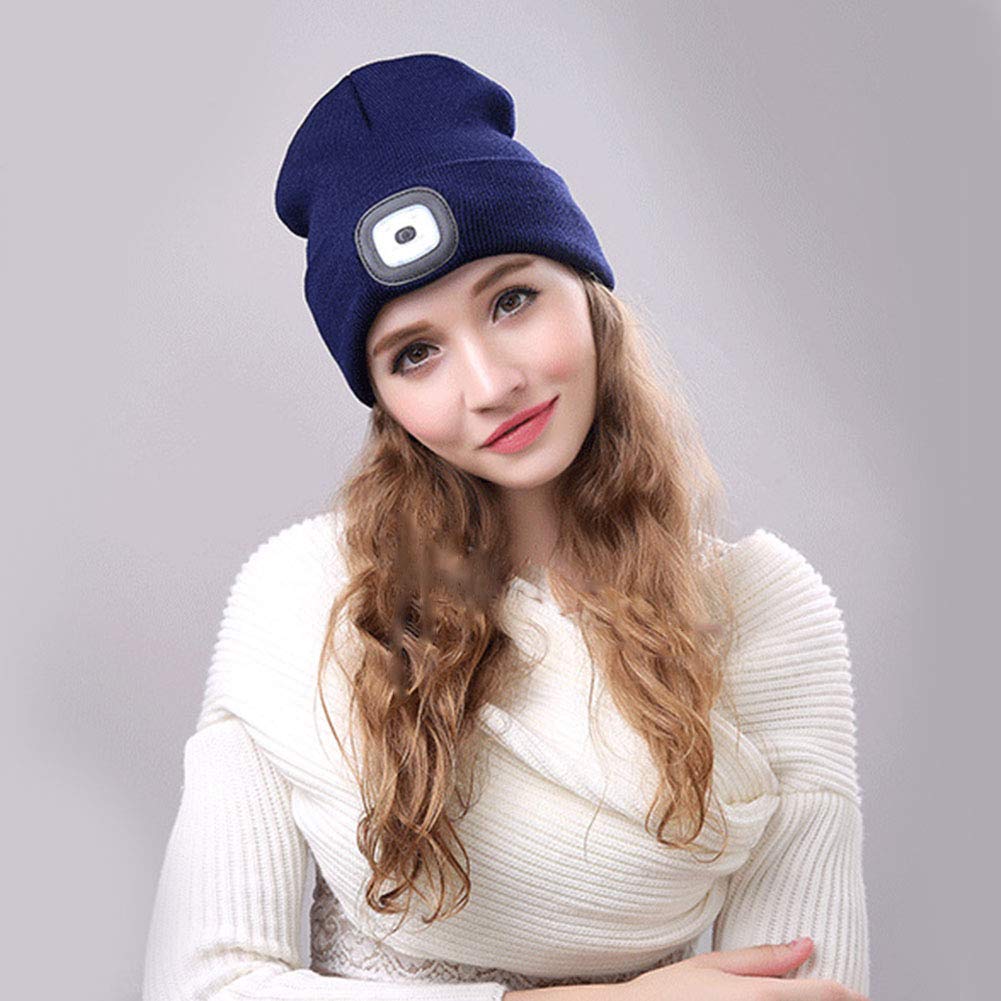 Gorro Con Tapa Led Recargable De Luz, Acrílico Suave | Envío Gratis