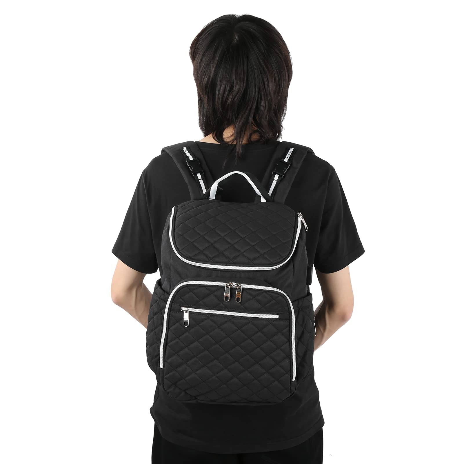 Borsa per Mamma di Grande capacità Borsa per Pannolini per Zaino per Passeggino Multifunzionale per Bottiglie di Latte Pannolini per Vestiti con Borsa per Isolamento Termico