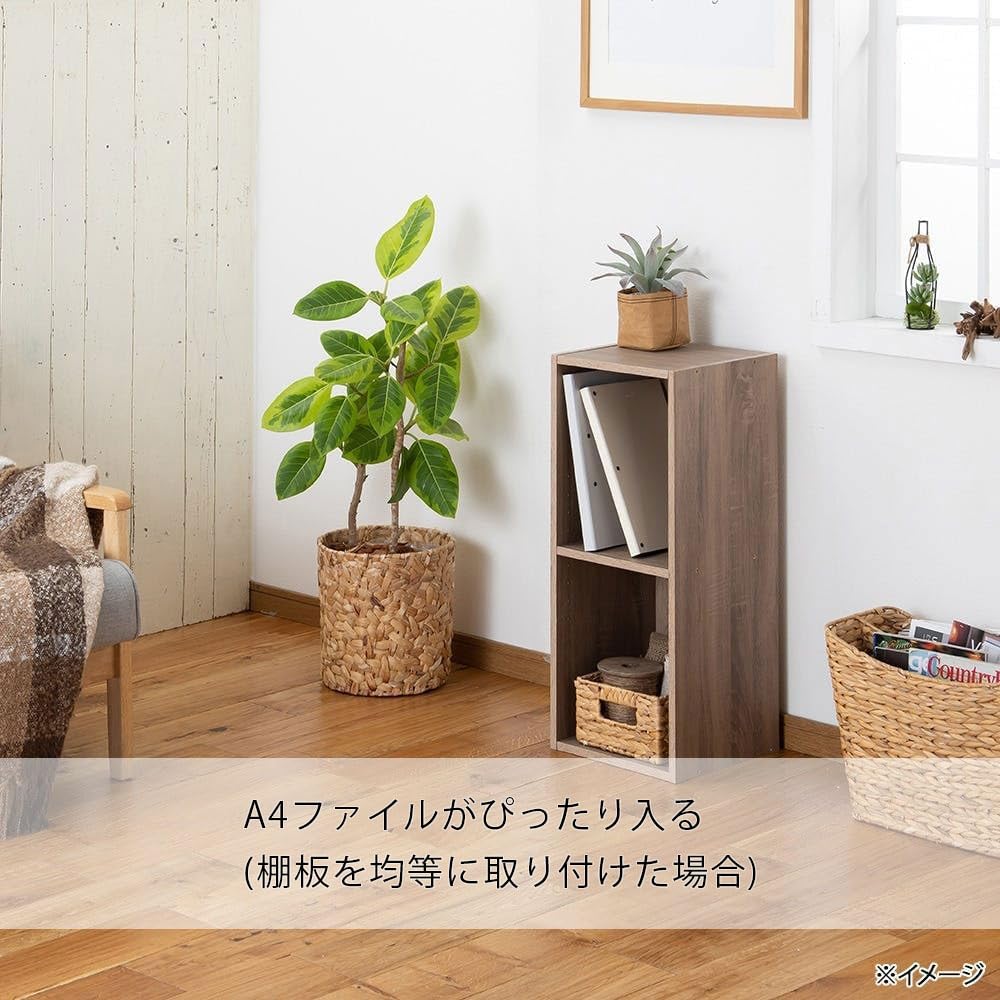 Amazon｜カインズ(CAINZ) スリム収納ボックスA4 2段 ナチュラル