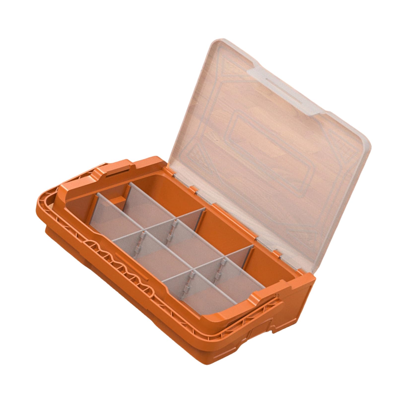 Stackable Tool Organization Box Adjustable Compartment Divider Ergonomic Handle for Hardware Accessories Stackable Storage