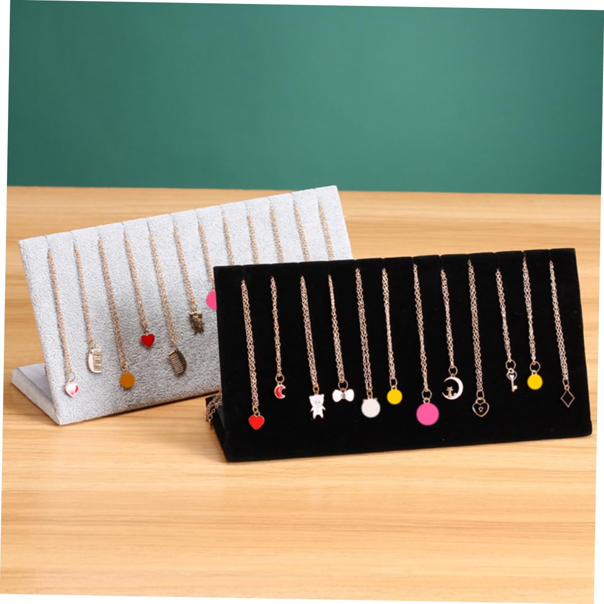 Espositore per gioielli da 3 pezzi, inserto per espositore per gioielli, organizer per collane, appendini per vestiti, porta collane, espositore per bracciali, espositore per catene, espositore p