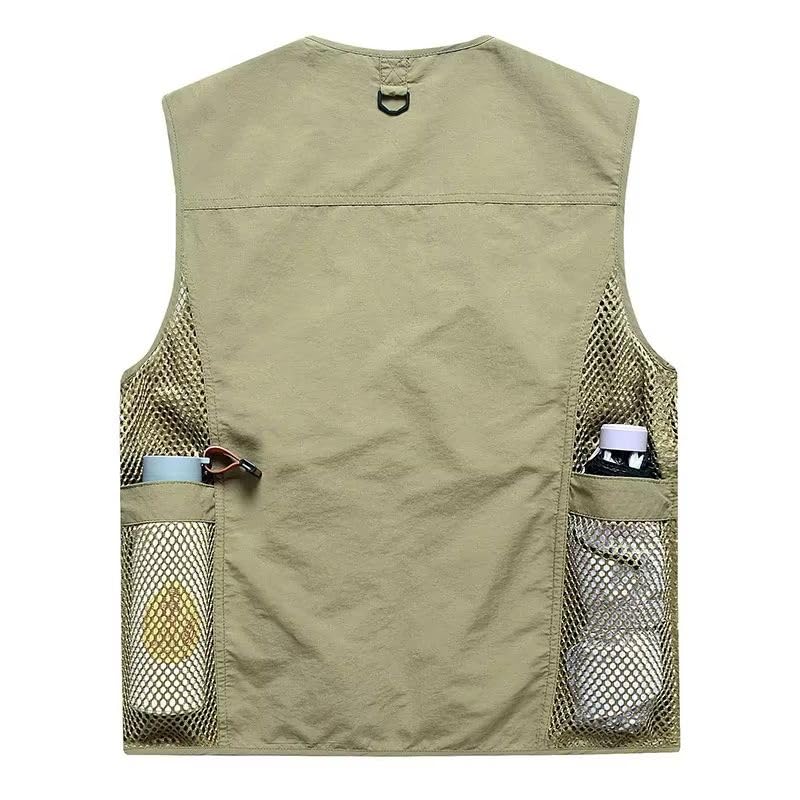 Chaleco de verano para hombre ideal para camping al aire libre suelto 6