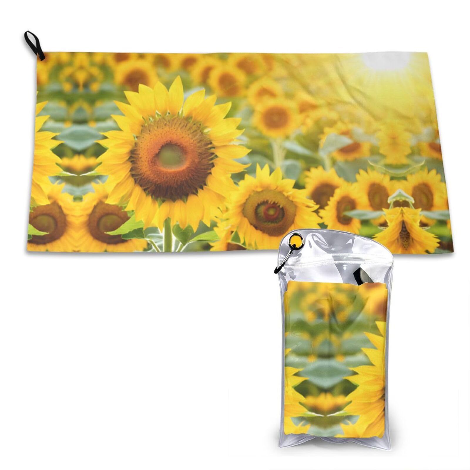 Sunflower Print Cooling Towel, Gym Towel,Cooling Towels For Neck, Soft Breathable Travel Cool Towel,Sports Towels For Gym,Camping