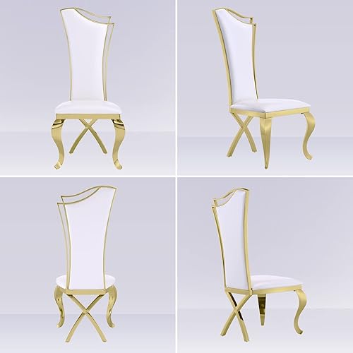 Miniatura 40 de ACEDÉCOR Juego de 4 sillas de comedor de terciopelo, sillas de cocina tapizadas de lujo negras con respaldo alto aerodinámico, modernas y hermosas