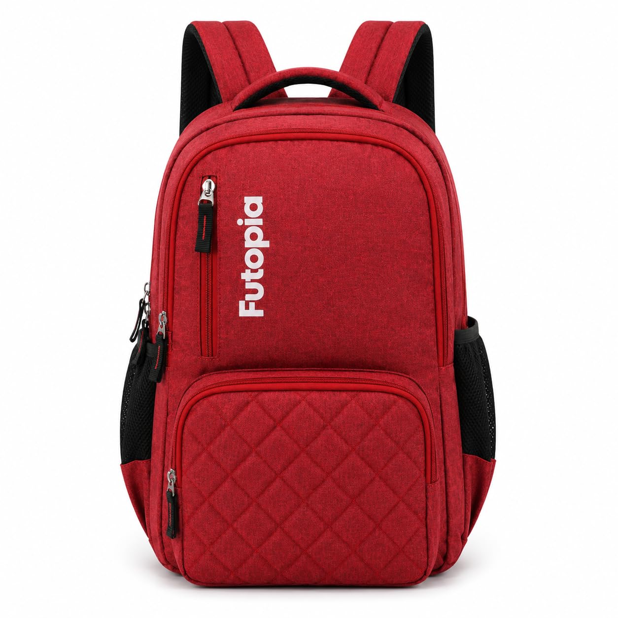 Futopia 22L Laptop Backpack – Water Resistant Office & Casual Bag for Men and Women – Fits Up to 15.6-Inch Laptops – Durable Linen Polyester (Maroon)-picture-10