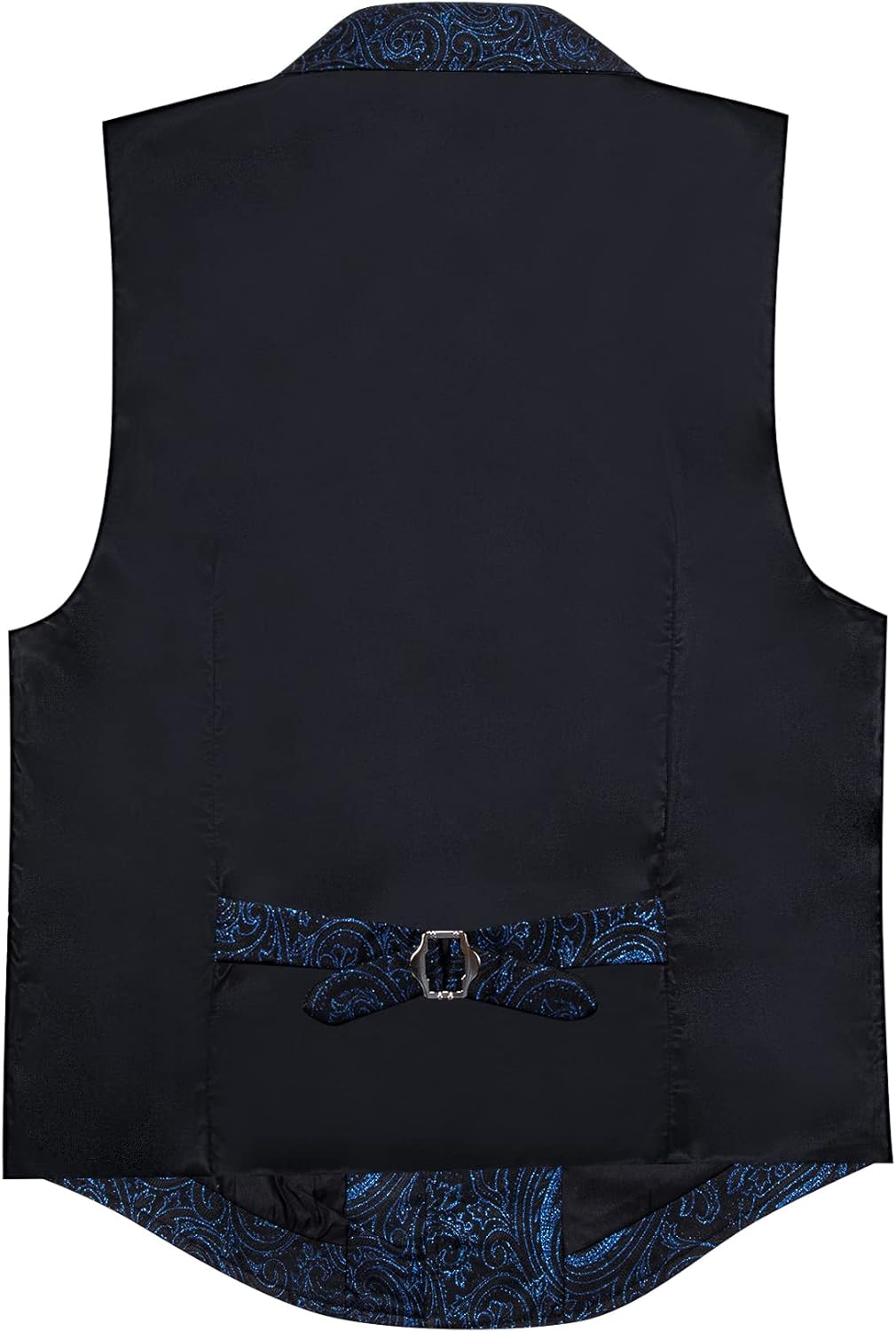 Barry.Wang Mens Victorian Vest Steampunk Gothic Paisley Tailored Collar Waistcoat Halloween Themed Party - Image 5