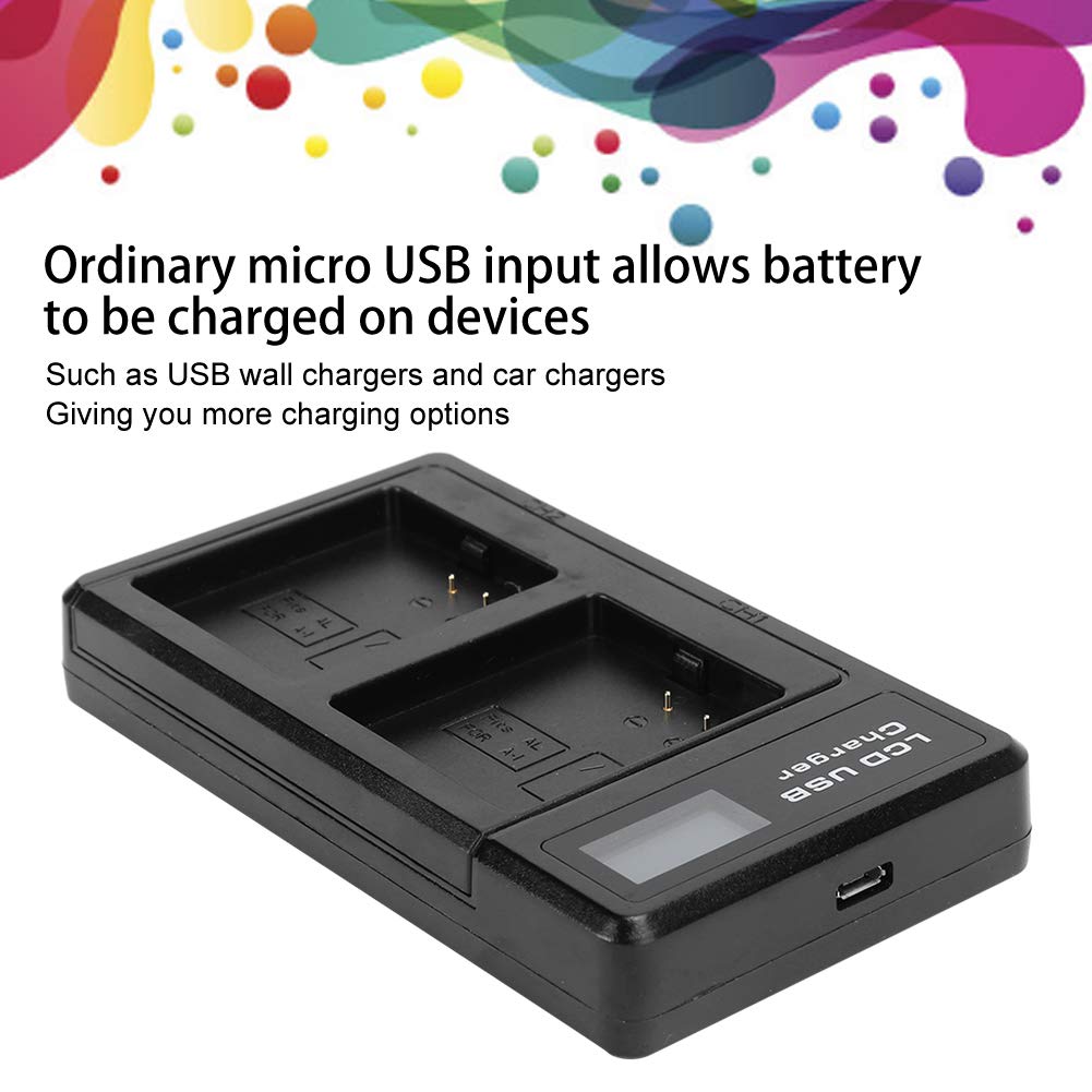 Cargador de Batería con Ranuras Duales y Pantalla LCD para Pro y Pro 2, 2 Baterías de Litio de 2440 MAh, Construcción ABS de