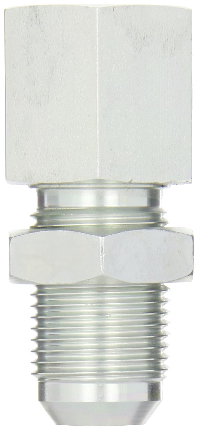 Eaton Aeroquip 2239-12-12S Female Bulkhead Connector, JIC 37 Degree & NPT End Types, Carbon Steel, 3/4 JIC(m) x 3/4 NPT(f) End Size, 3/4