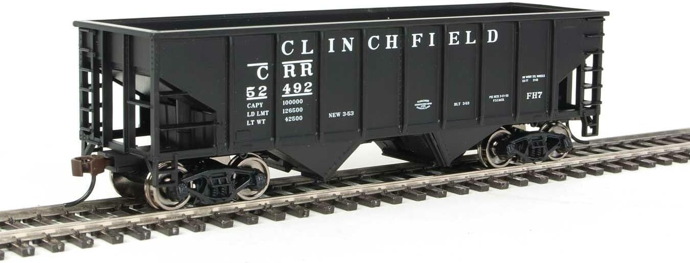Walthers Trainline HO Scale 1/87 Coal Hopper - Ready to Run - Clinchfield