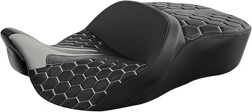 Miniatura 20 de C.C. RIDER Rider Respaldo Sissy Bar - Respaldo de Cuero Cómodo para el Conductor para Harley Davidson Touring y Tri Glide modelos 09-22